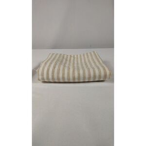 Quince Home European Linen Stripe Euro Sham Natural/White Bedding